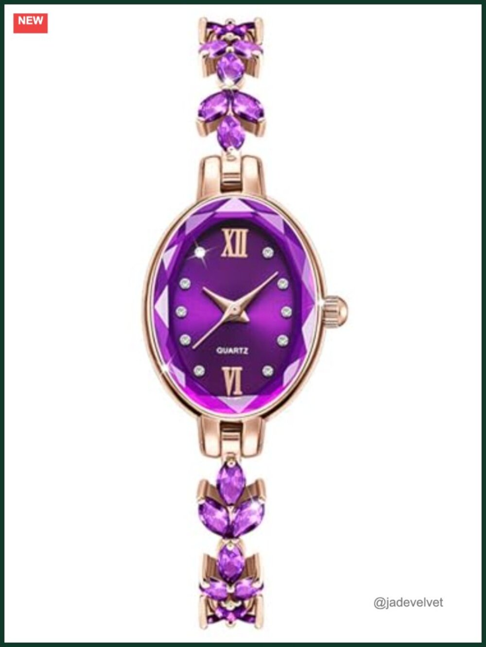 Women's Petal Bracelet Watch Quartz Analog Adjustable Band